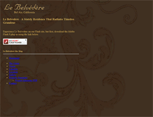 Tablet Screenshot of lebelvedereestate.com